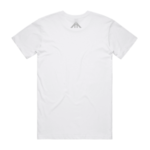 "ALPHA I AM" TEE - WHITE/ SILVER