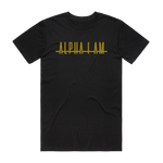 Load image into Gallery viewer, "ALPHA I AM" TEE - BLACK/GOLD
