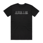 Load image into Gallery viewer, &quot;ALPHA I AM&quot; TEE - BLACK/SILVER
