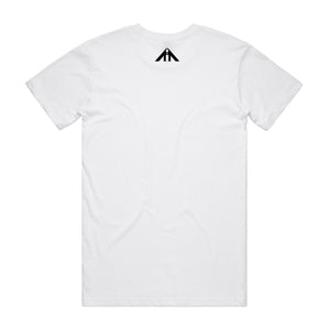 "ALPHA I AM" TEE - WHITE/BLACK