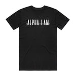 Load image into Gallery viewer, &quot;ALPHA I AM&quot; TEE - BLACK/WHITE

