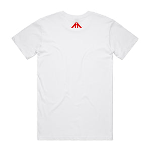 "ALPHA I AM" TEE - WHITE/RED